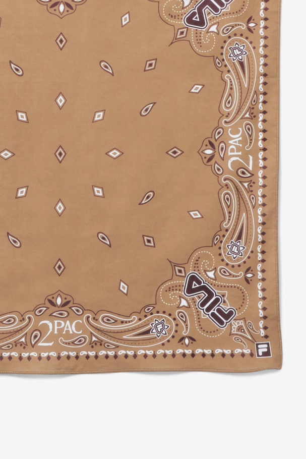2pac Bandana Tabaco Marrom Fila
