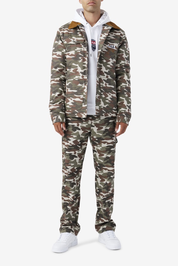 2pac Jaqueta Fila Camo Print/bronze Brown