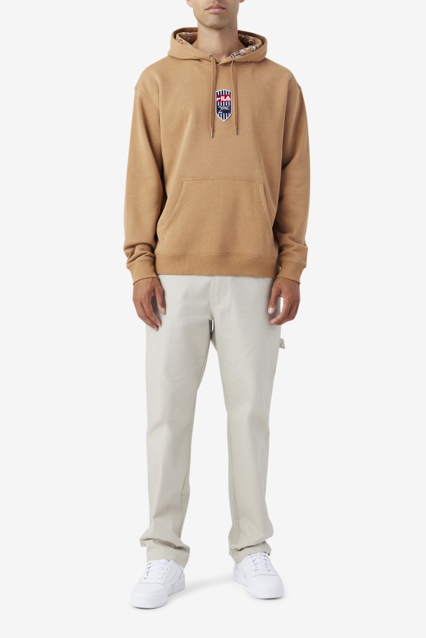 2pac Moletom Com Capuz Fila Tabaco Marrom