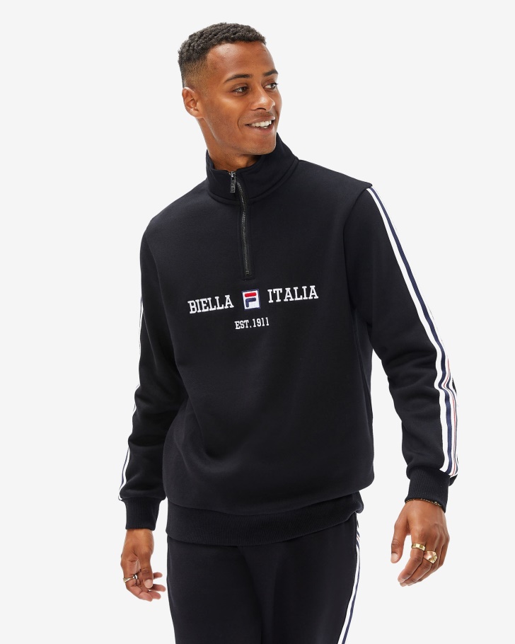 Aemero Qtr Zip Fila Preto Masculino