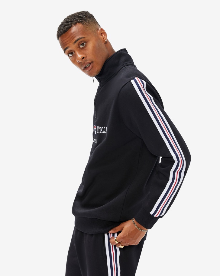 Aemero Qtr Zip Fila Preto Masculino