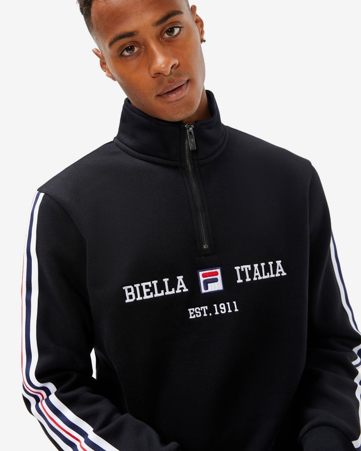 Aemero Qtr Zip Fila Preto Masculino