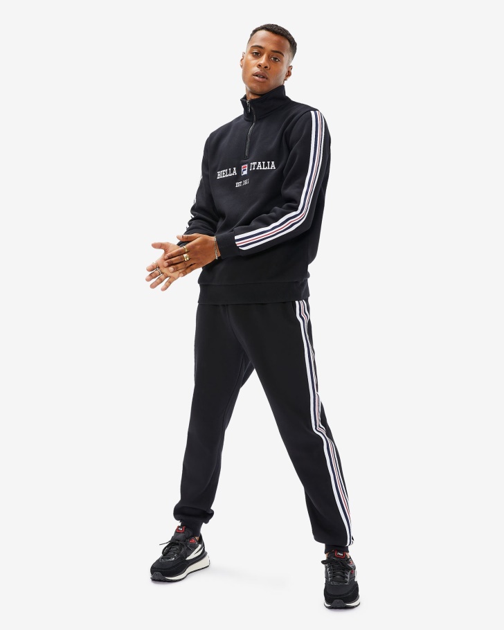 Aemero Qtr Zip Fila Preto Masculino