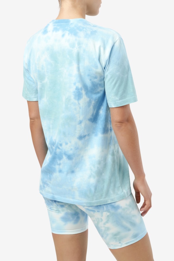 Alivia Tie Dye Tee White/splish/all/latigo Bay Fila