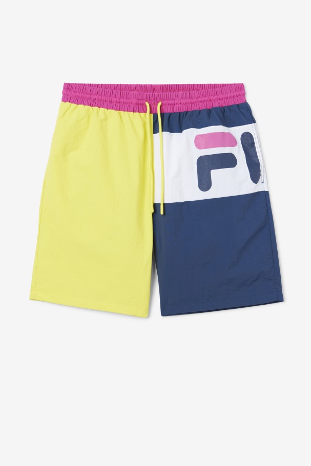 Amarelo/marinho/branco Cosire Swim Short Fila