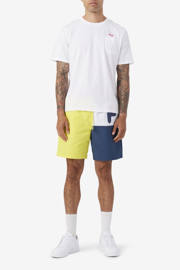 Amarelo/marinho/branco Cosire Swim Short Fila