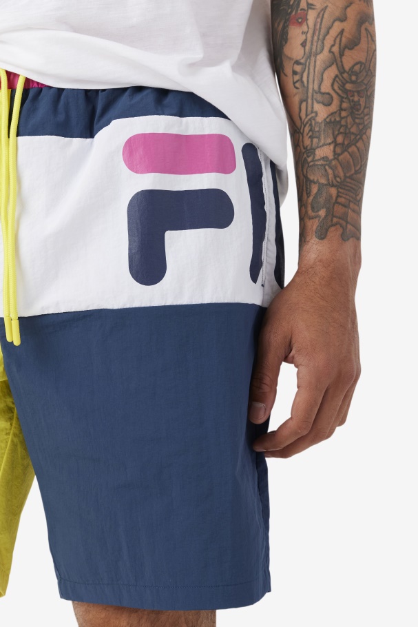 Amarelo/marinho/branco Cosire Swim Short Fila