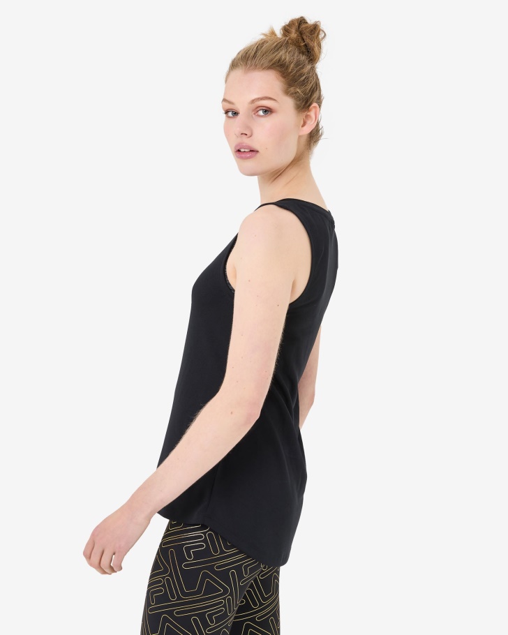 Aria Mesh Tank Fila Black