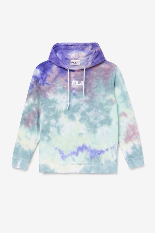 Aruba Blue Tie Dye Fila Aerolynn Moletom Com Capuz Tie Dye