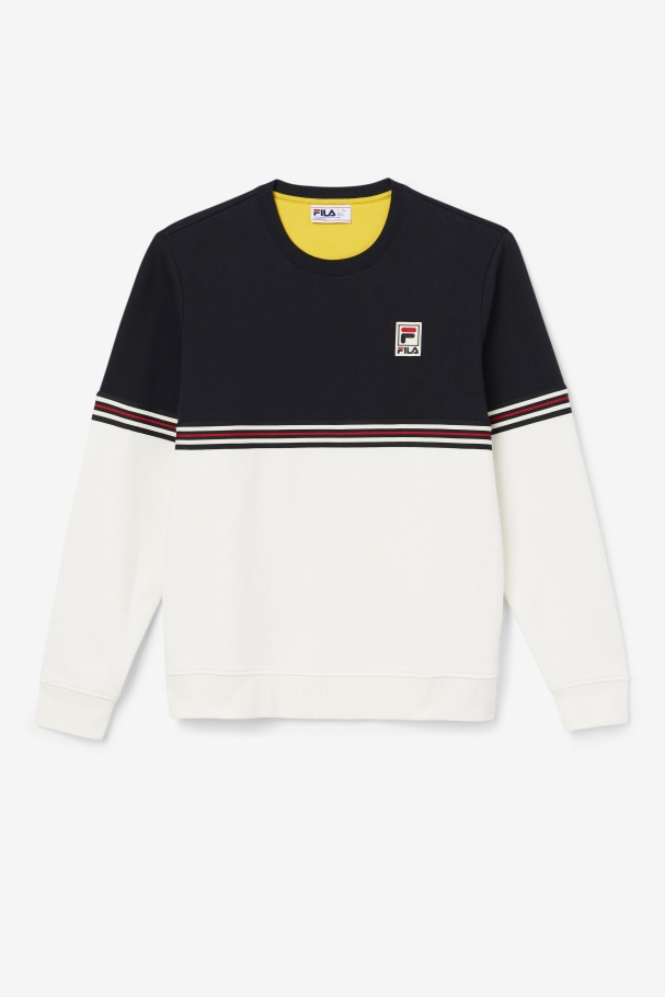 Asha Crew Fila Preto/gardenia/amarelo