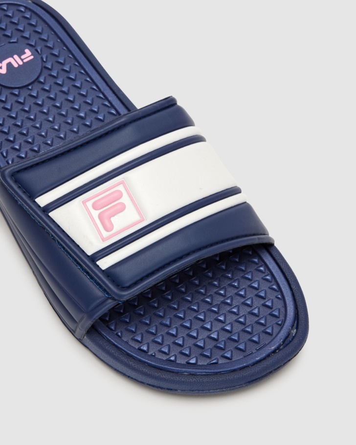 Atrani Slide Fila Feminino Azul Marinho/rosa