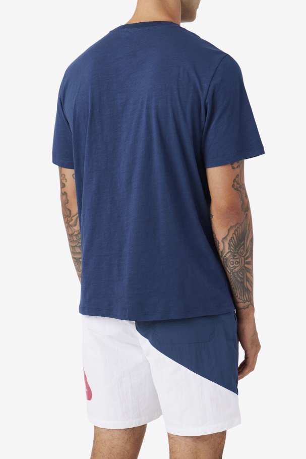 Azul Marinho/amarelo Dilki Crew Fila