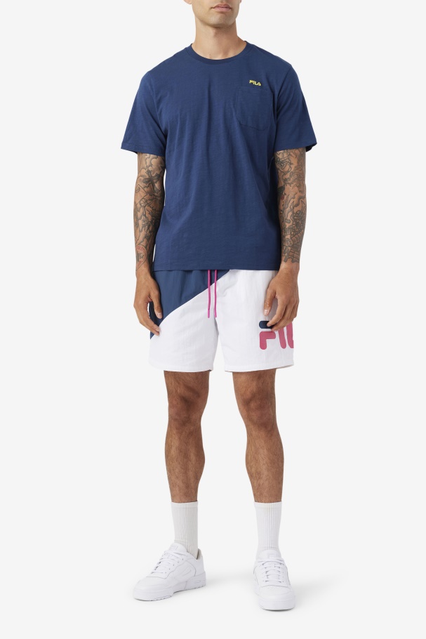 Azul Marinho/amarelo Dilki Crew Fila