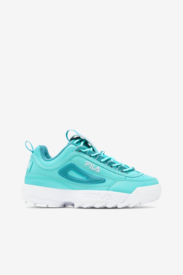 Azul/turquesa Tônico/branco Disruptor Feminino 2 Premium Fila