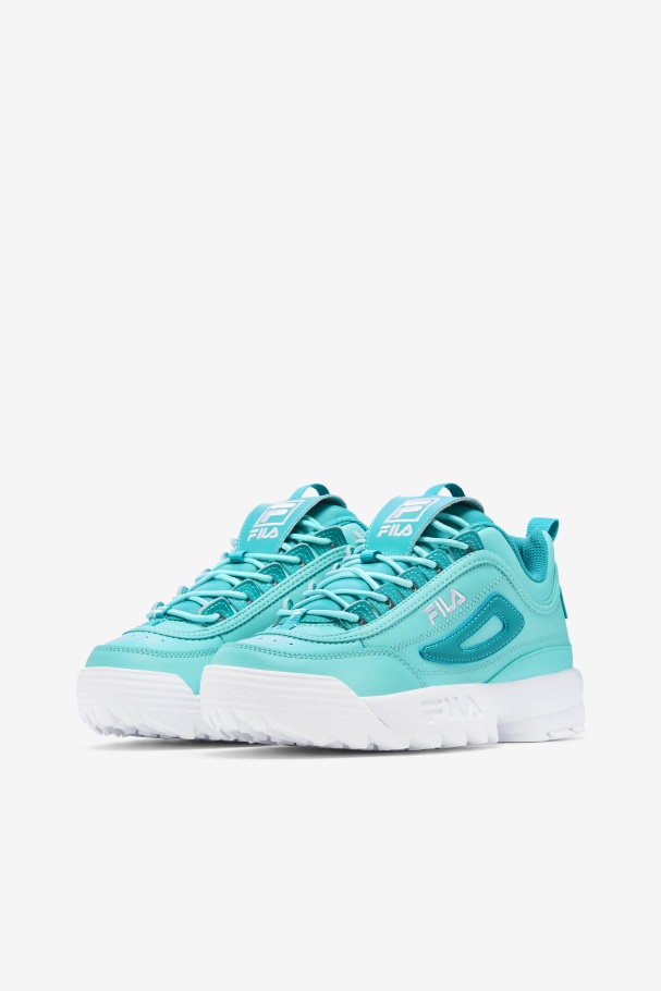 Azul/turquesa Tônico/branco Disruptor Feminino 2 Premium Fila