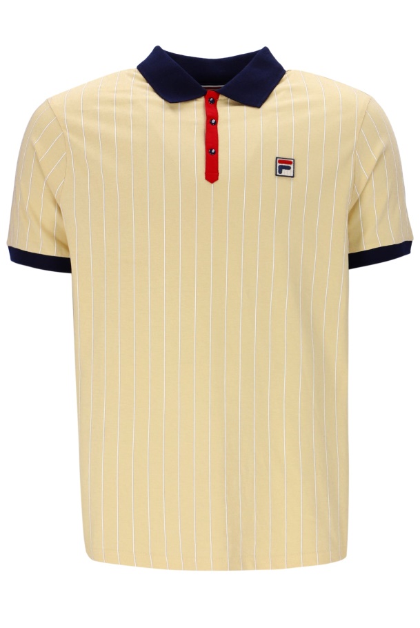 Bb1 Classic Vintage Polo Listrado Fila