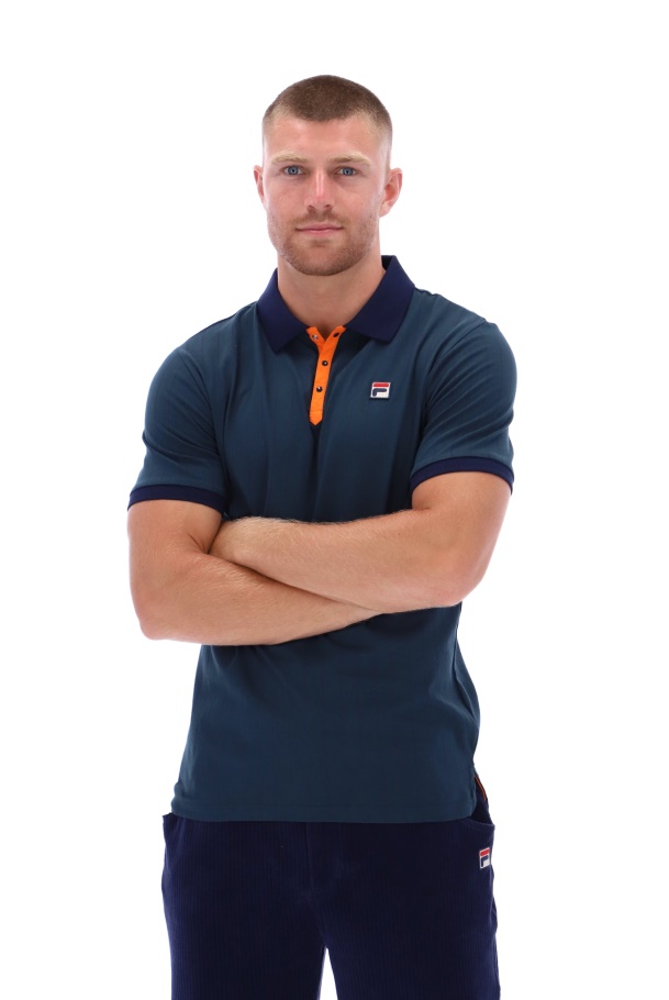 Bb1 Clássico Polo Listrado Moda Vintage Fila