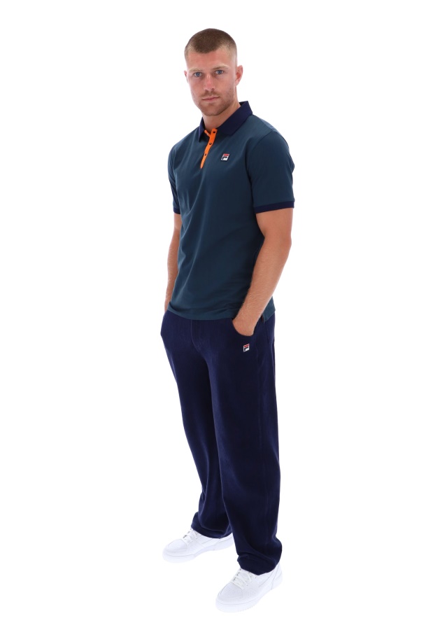 Bb1 Clássico Polo Listrado Moda Vintage Fila