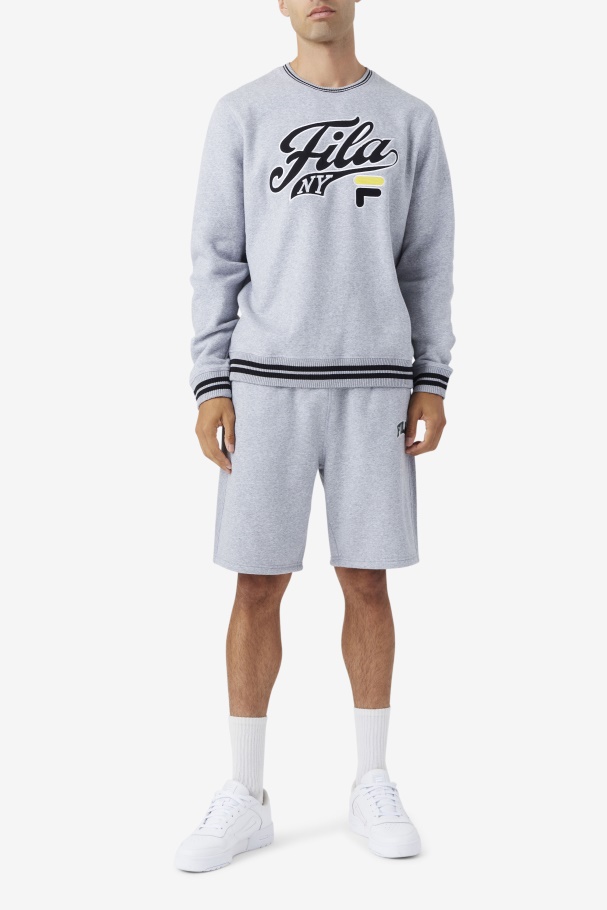 Bege Cinza Claro/azul Abeto Fila Logan Curto