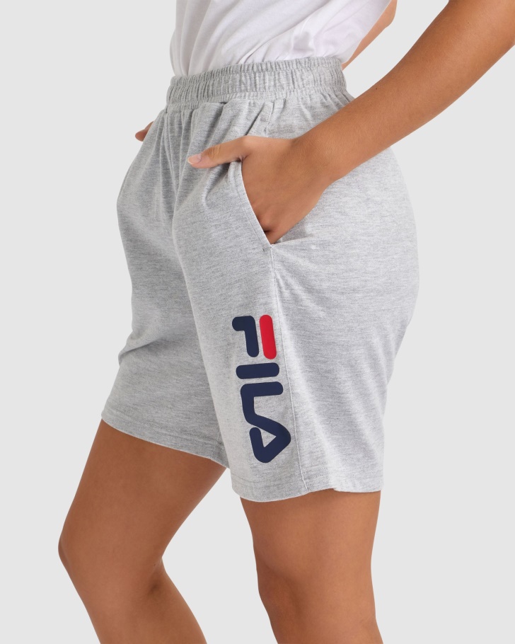 Bermuda Boston Unissex Cinza Marle Fila