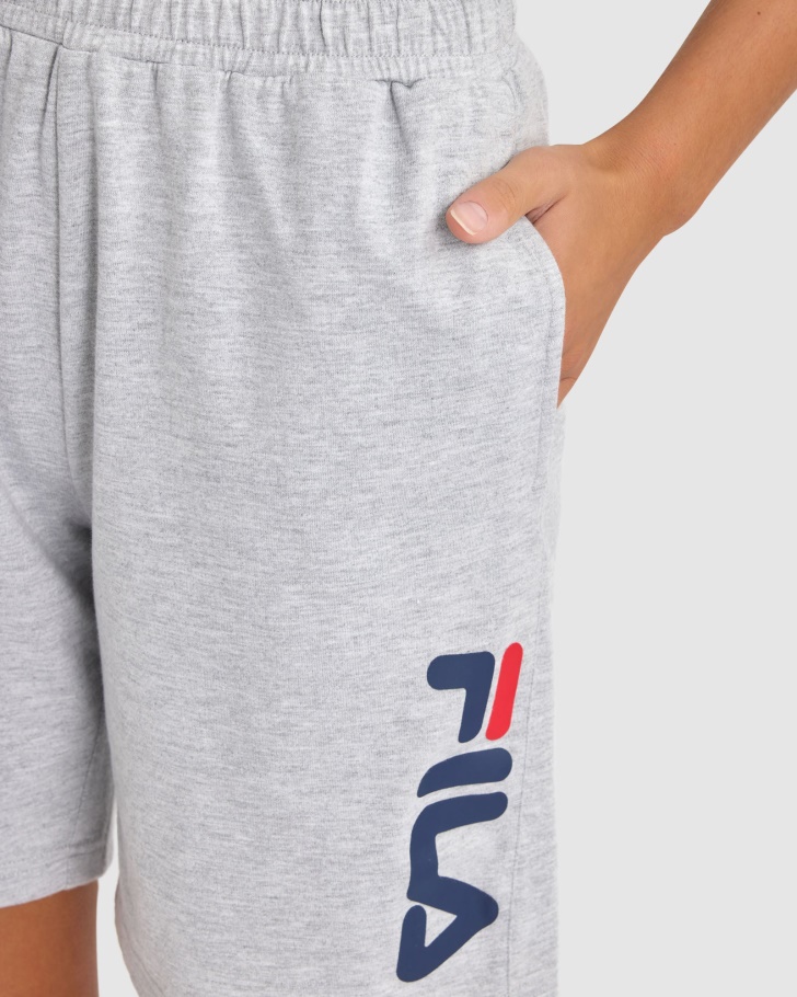 Bermuda Boston Unissex Cinza Marle Fila