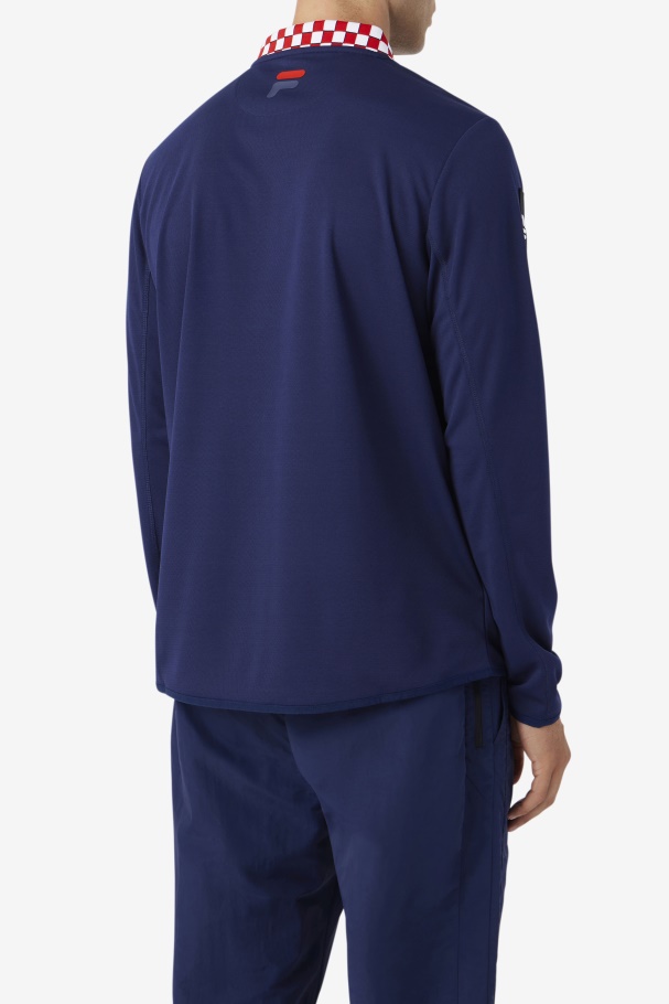 Bevans Park Camiseta Manga Longa Azul Marinho Fila