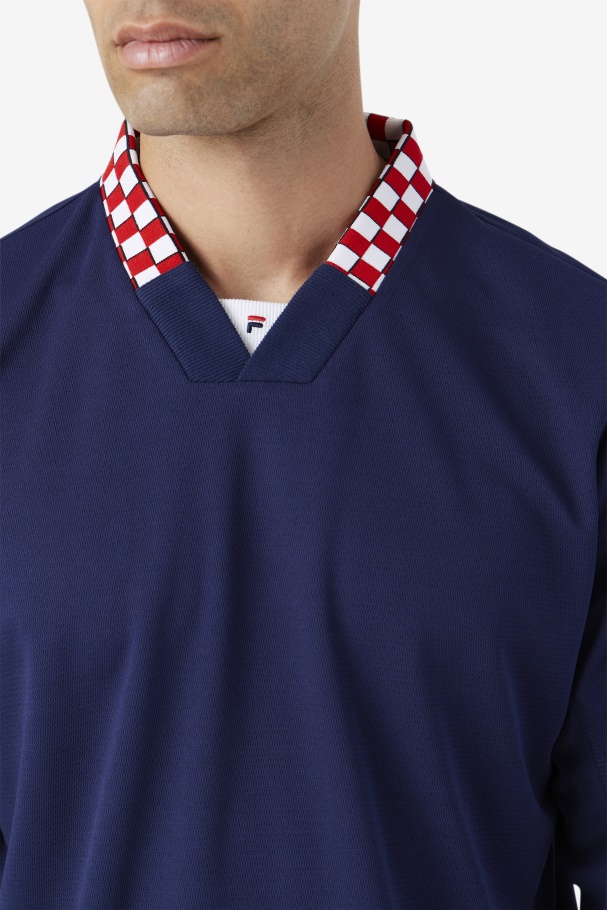 Bevans Park Camiseta Manga Longa Azul Marinho Fila