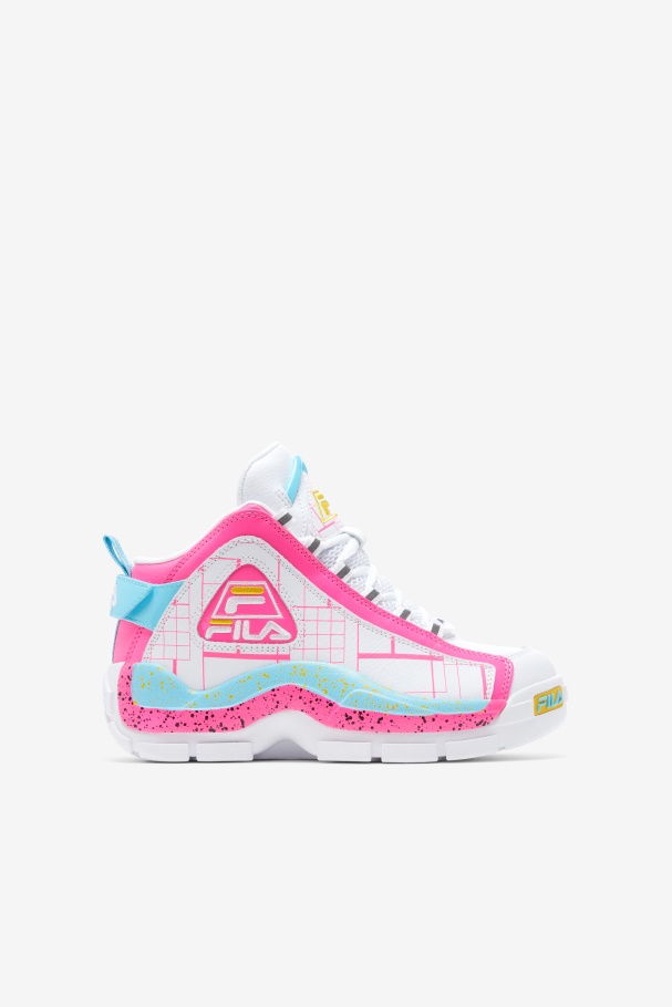 Big Kids Grant Hill 2 Fila Branco/rosa/anchova