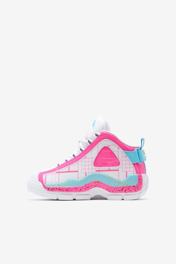 Big Kids\ Grant Hill 2 Fila Branco/rosa/anchova