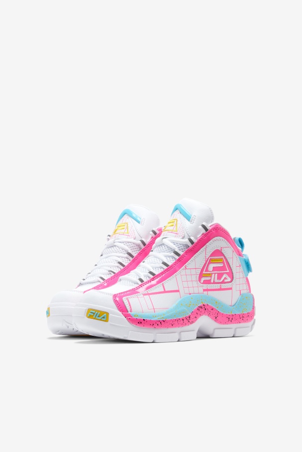 Big Kids\ Grant Hill 2 Fila Branco/rosa/anchova
