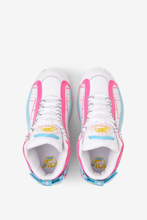 Big Kids\ Grant Hill 2 Fila Branco/rosa/anchova