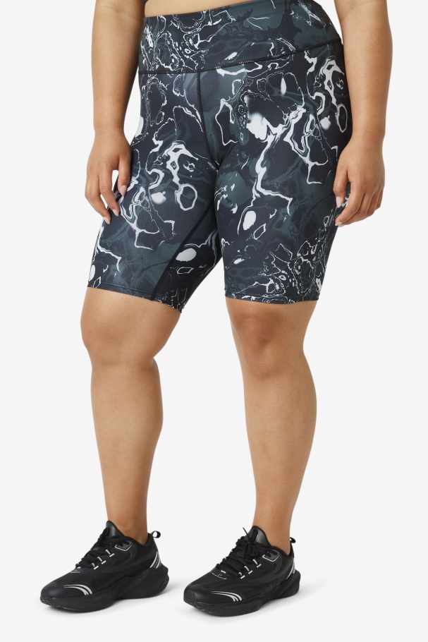 Black Marble Fila Forza 8\ Bike Short