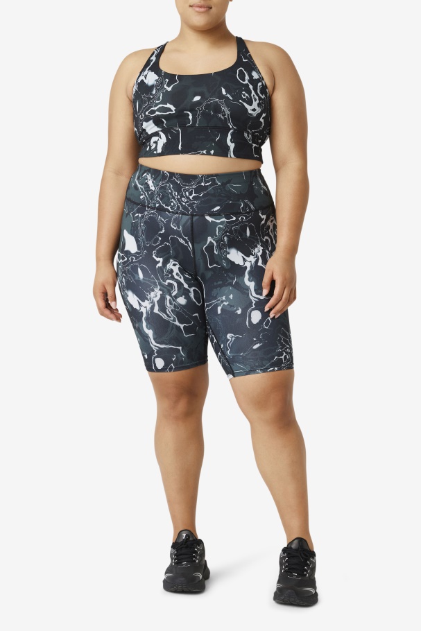 Black Marble Fila Forza 8\ Bike Short