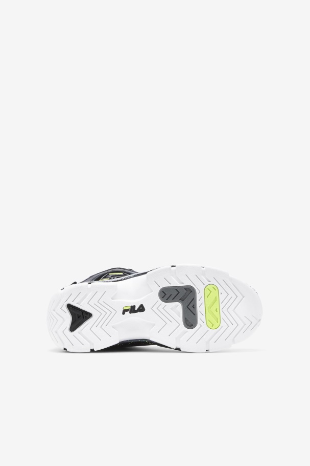 Black/sunny Lime/castlerock Little Kids\ Grant Hill 2 Fila