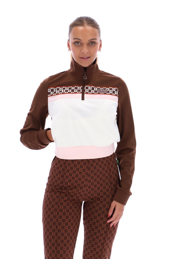 Blusa Fila Laura Com Estampa De Zíper 1/4