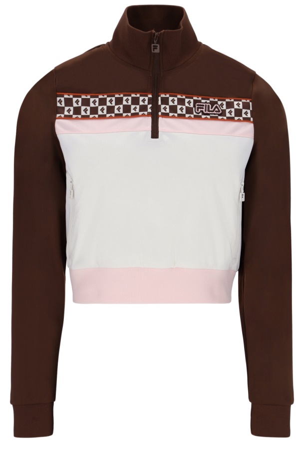 Blusa Fila Laura Com Estampa De Zíper 1/4