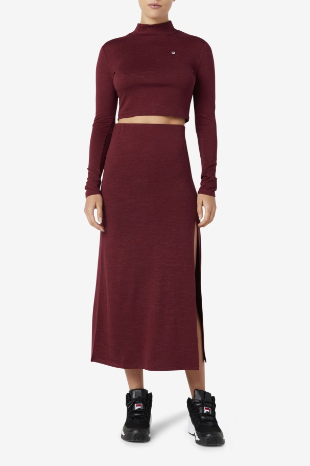 Blusa Tawny Port Luise High Row Throat