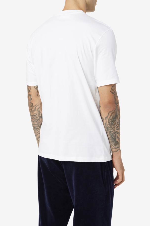 Borough Tee Fila Branco/preto/vermelho