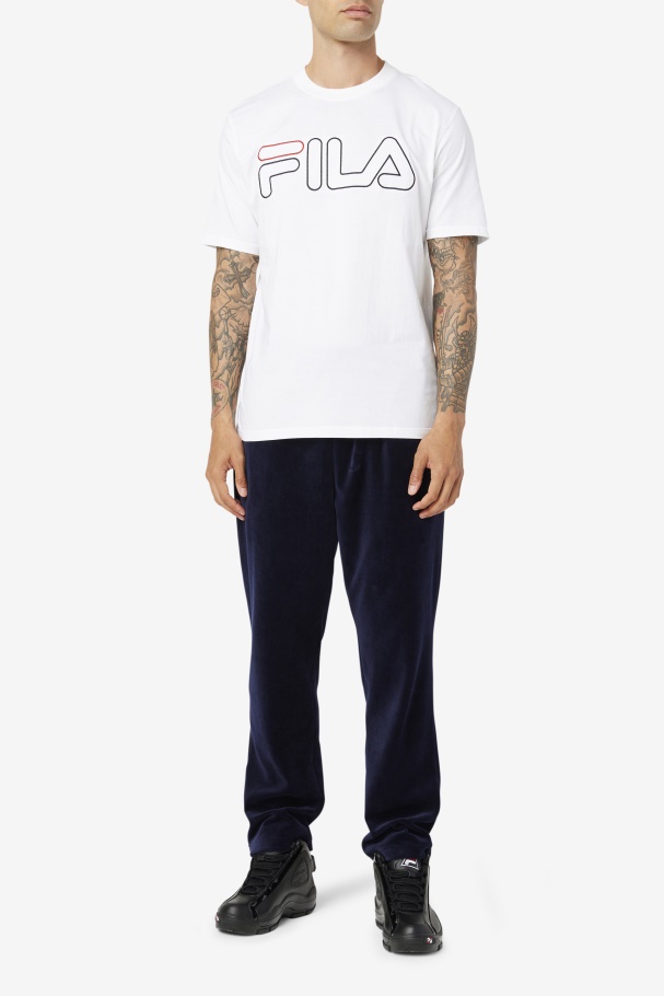 Borough Tee Fila Branco/preto/vermelho