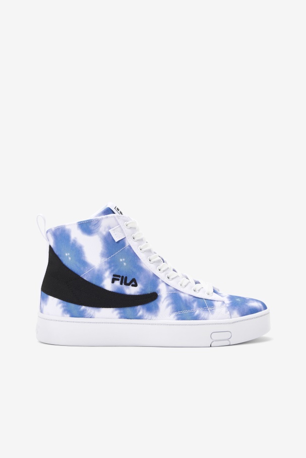 Branco/brilhante Cobalto/azul Tempestade Gennaio Tie Dye Fila Feminino