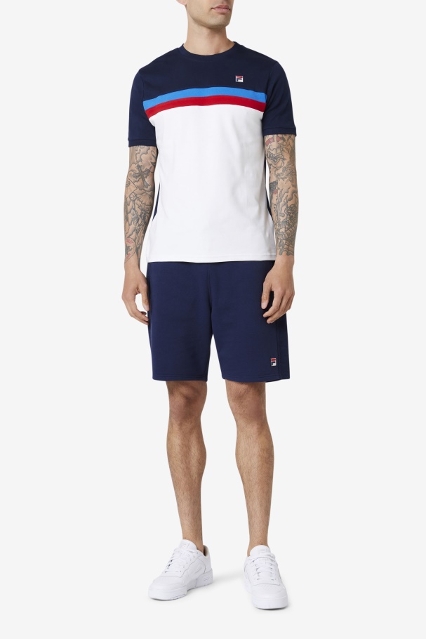 Branco/marinho/azul Forte/vermelho Isento Crew Fila