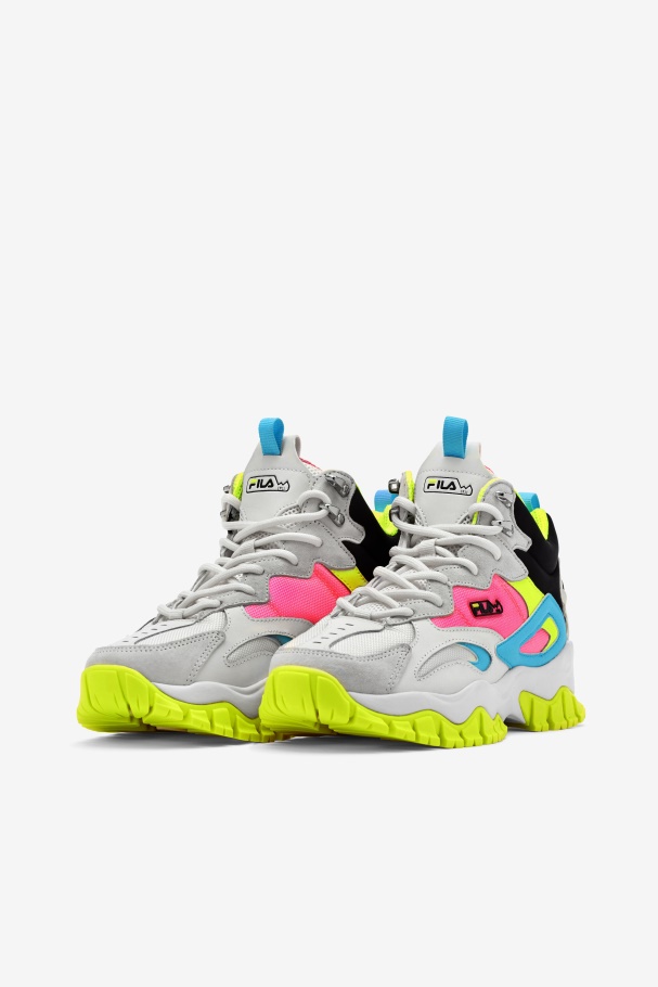 Branco/preto/bluefish Fila Feminino Ray Tracer Tr 2 Mid