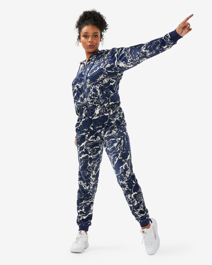 Calça Aspen Unissex Fila Marinho Mármore