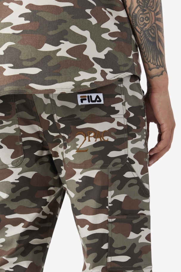 Calça Cargo 2pac Estampa Camuflada
