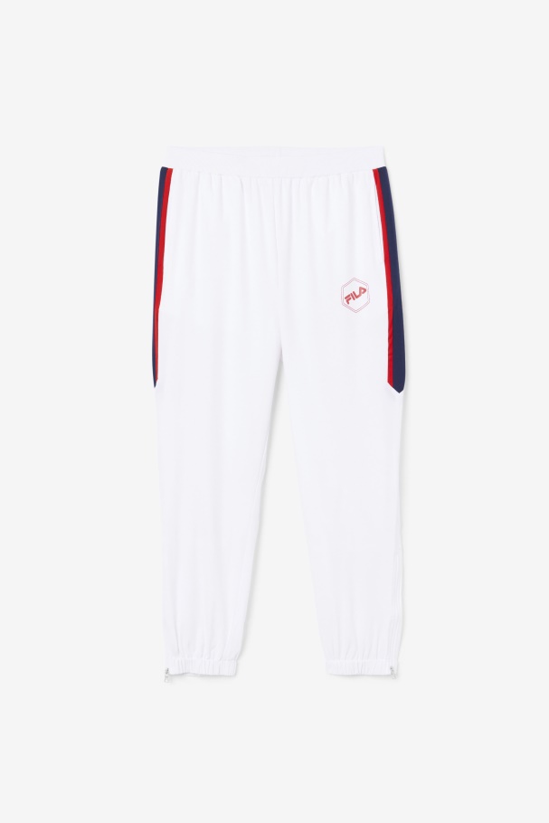 Calça Corta-vento Fila Sanz Branco/marinho/vermelho