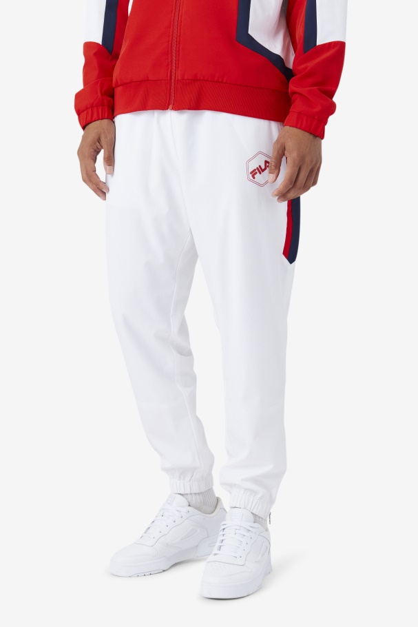 Calça Corta-vento Fila Sanz Branco/marinho/vermelho