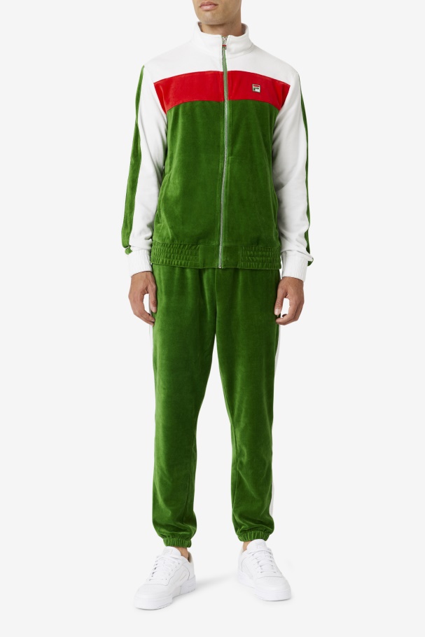 Calça De Veludo Fila Formal Jardim/branco/vermelho Brice