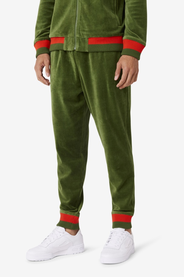 Calça De Veludo Fila X Paterson Douglas Fir/poppy/desert Sun Fila