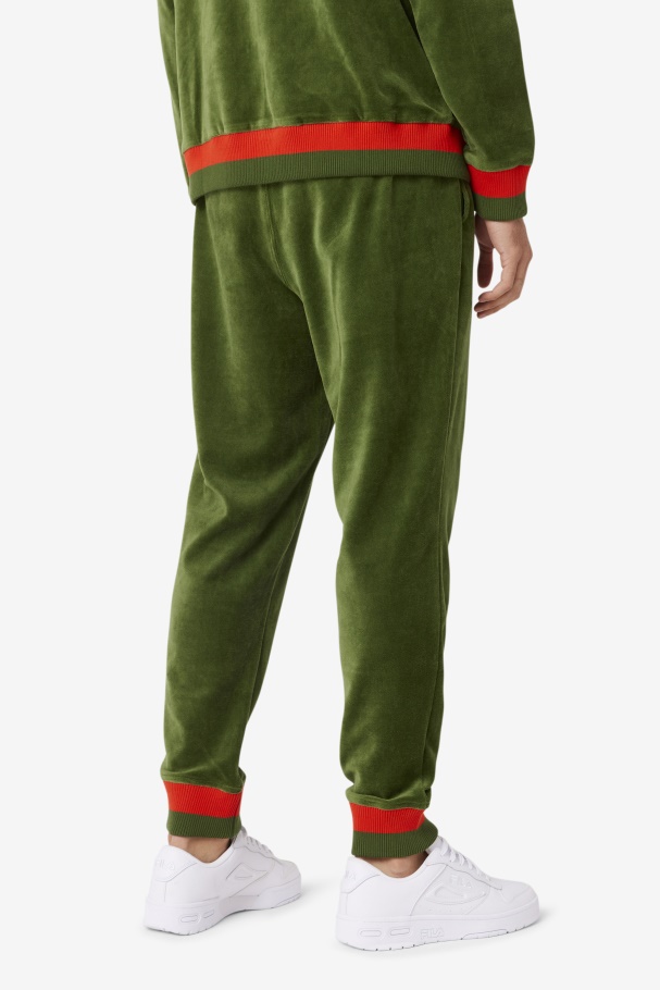 Calça De Veludo Fila X Paterson Douglas Fir/poppy/desert Sun Fila