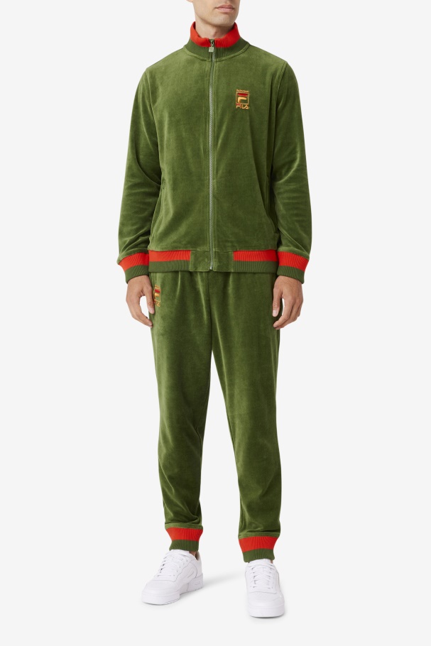 Calça De Veludo Fila X Paterson Douglas Fir/poppy/desert Sun Fila